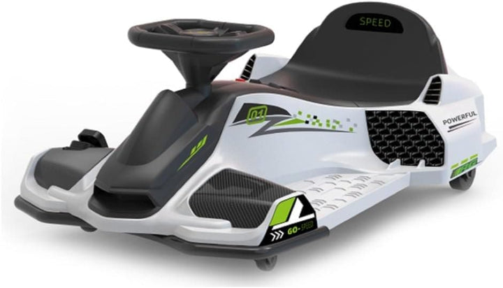 white Kids Drift Kart Zippy Zoom