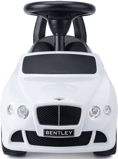 White Licensed Bentley GT Foot to Floor Push Along Ride on