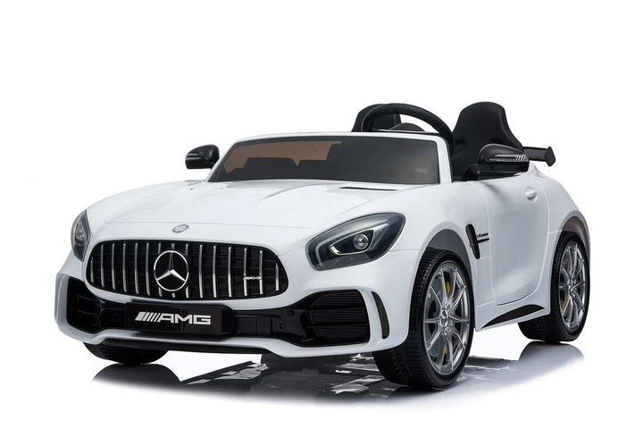 12v 2 Seater Mercedes GT R AMG Electric RIde on Car in white