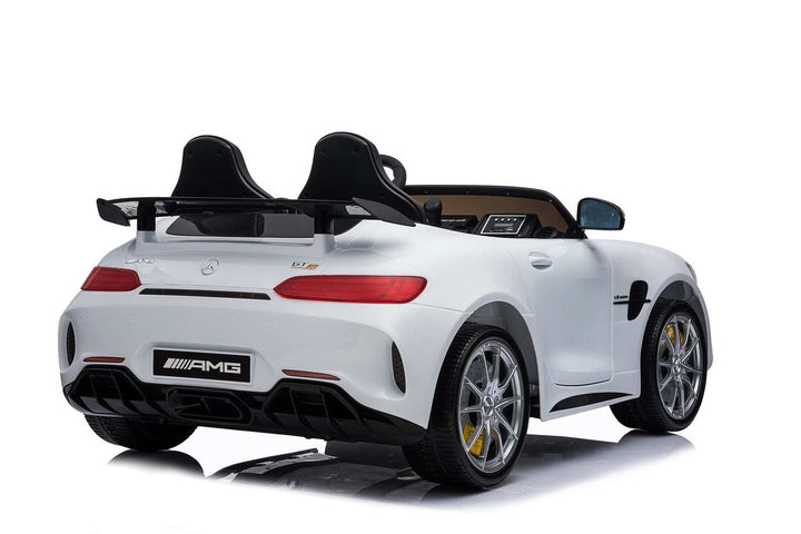 12v 2 Seater Mercedes GT R AMG Electric RIde on Car in white rear led lights