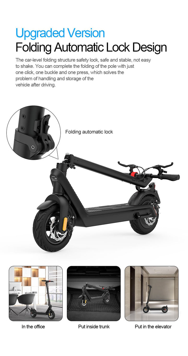 x9 folding e scooter