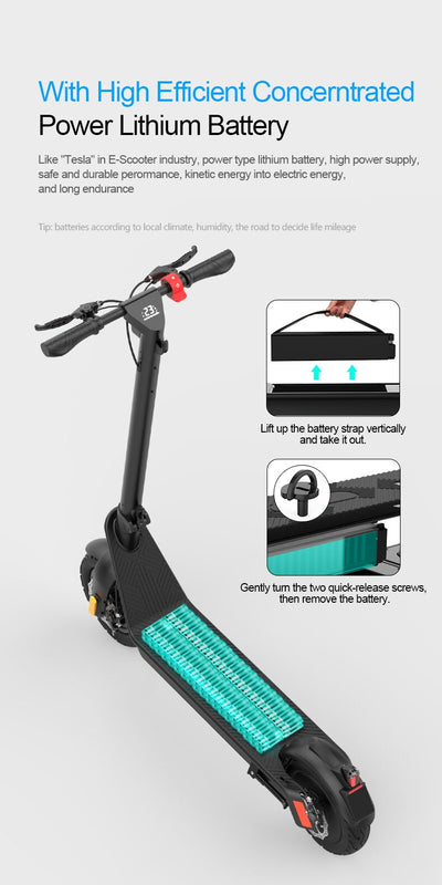 x9 scooter battery