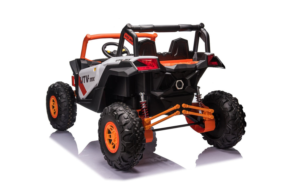 Orange 2 Seater Kids Ride on Buggy