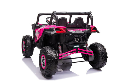 Pink 24v 2 seater ride on buggy