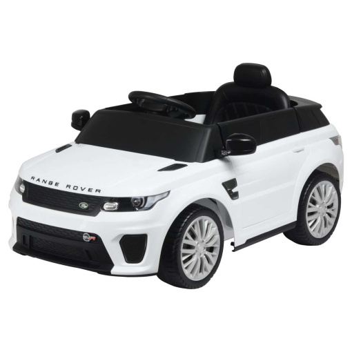 12v White Range Rover Sport SVR Electric Ride on Car