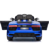 12v Blue audi r8 spyder ride on car rear view