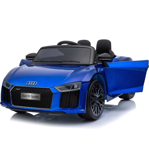 12v Blue audi r8 spyder ride on car opening doors