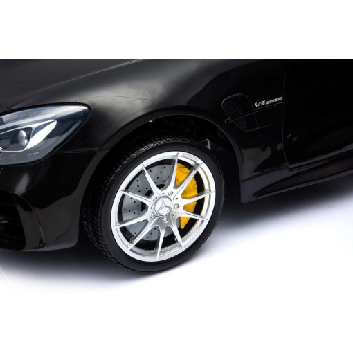 12v 2 Seater Mercedes GT R AMG Electric RIde on Car in black with alloys