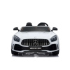 12v 2 Seater Mercedes GT R AMG Electric RIde on Car in white with bagdes