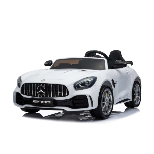 12v 2 Seater Mercedes GT R AMG Electric RIde on Car in white