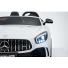 12v 2 Seater Mercedes GT R AMG Electric RIde on Car in white with wing mirrors