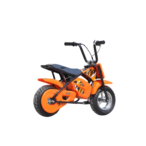 orange 250w electric mini moto dirt bike