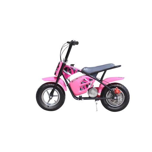pink 250w electric mini moto dirt bike