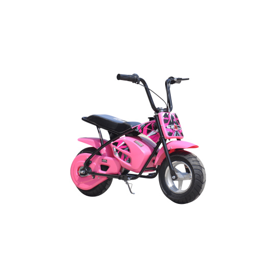 pink 250w electric mini moto dirt bike