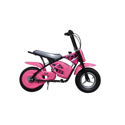 pink 250w electric mini moto dirt bike
