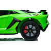 Green ride on electric kids Lamborghini SVJ with remote