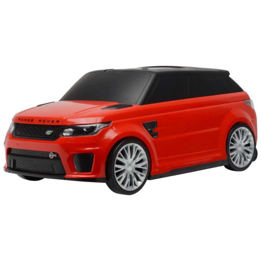 Red Official Licensed Range Rover Sport SVR 2 in 1 Foot to Floor Push Along Ride on Car and Luggage Suitcase