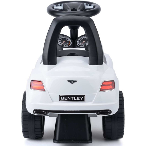 White Licensed Bentley GT Foot to Floor Push Along Ride on