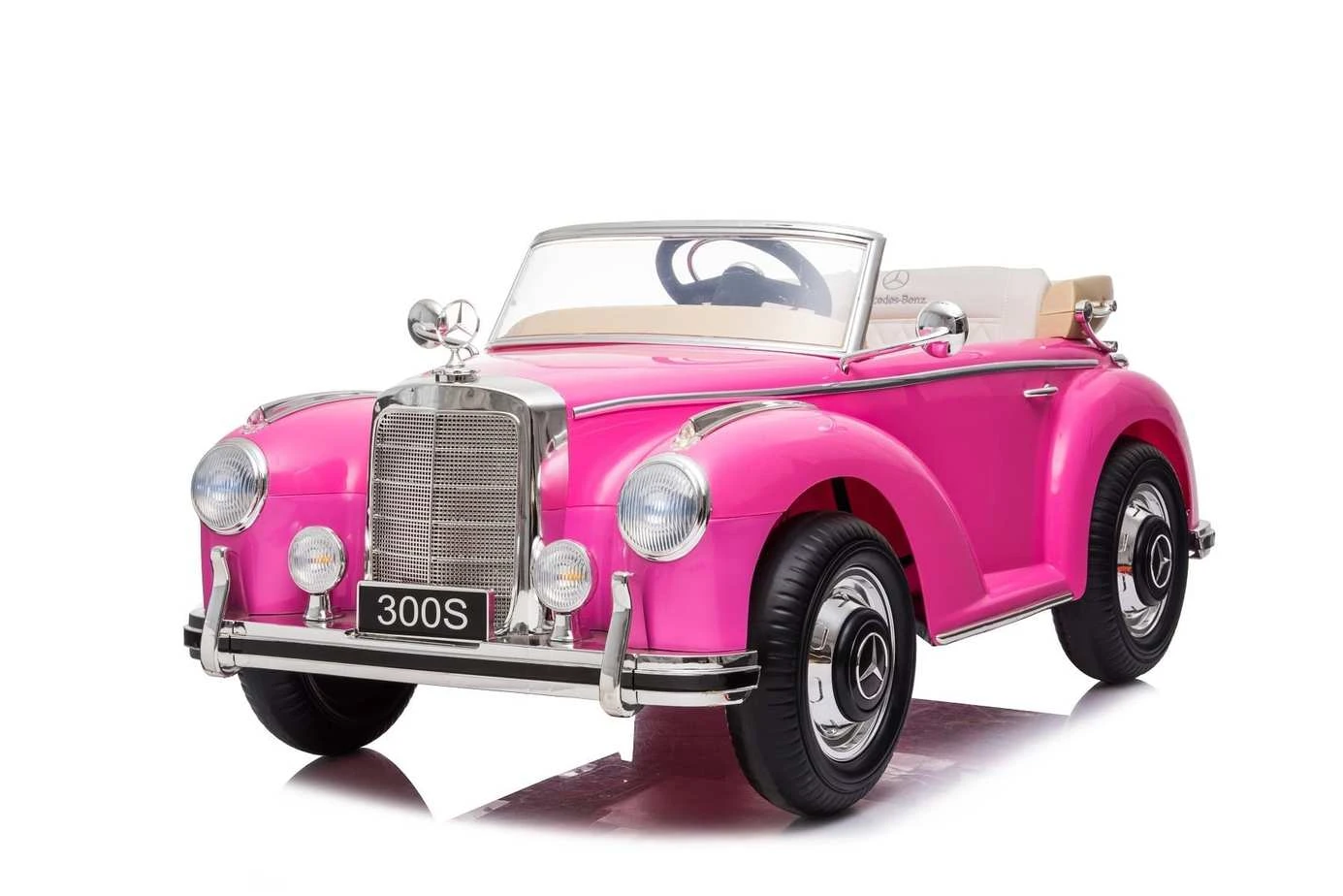 Cadillac, Bentley, Mercedes-Benz are painted pink