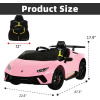 Lamborghini Pink Kids ride on car