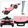 Toddlers ride on pink car lamborghini