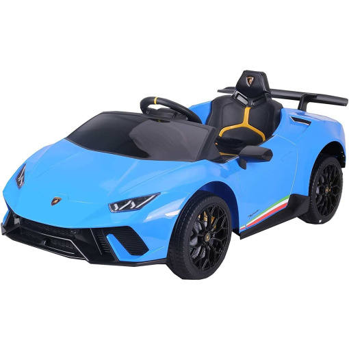 Toddlers ride on Blue car Lamborghini