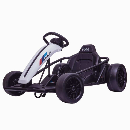 white drift go kart