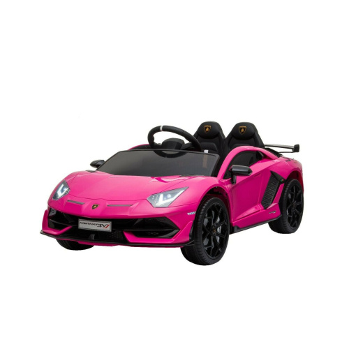 Pink lamborghini svj ride on car for kids