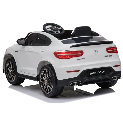 mercedes white ride on electric car with remote
