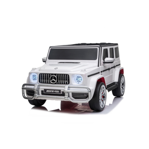 white g wagon 2 seats electric car for kids