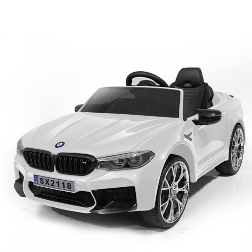 white BMW electric car kids