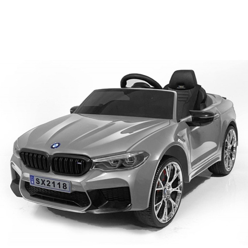 SILVER BMW KIDS CAR