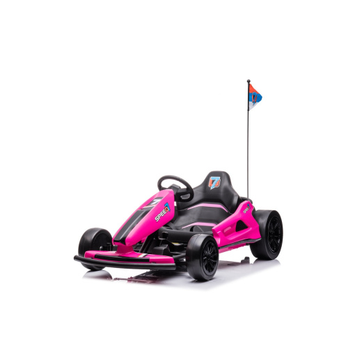 large pink electric go kart