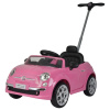 Pink Fiat Push Along Ride on Car