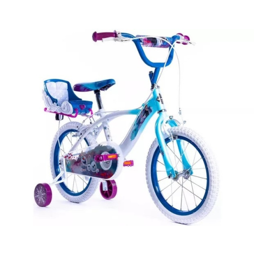 Disney Frozen Girls 16 Inch Bike with Stabilisers by Huffy