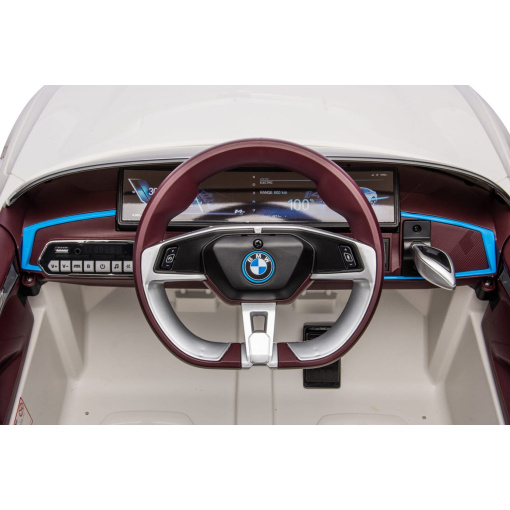 White BMW i4 interior