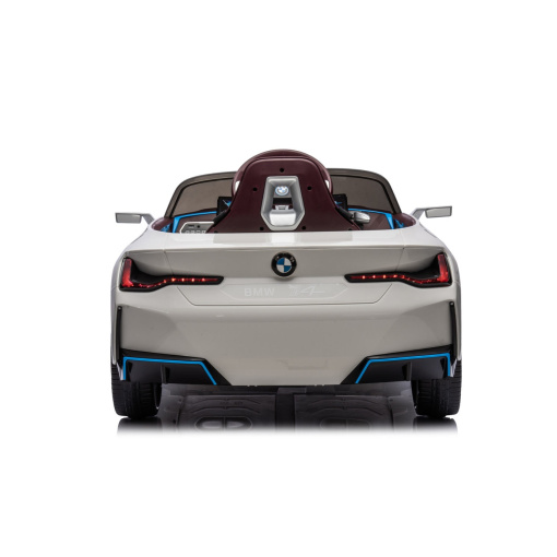 BMW i4 white kids ride on car