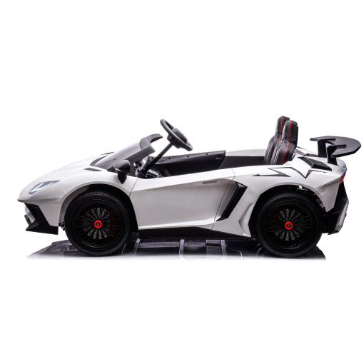 White XXL 2 Seater Lamborghini Ride on