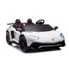 Extra Large 2 Seater White Lamborghini Kids Car