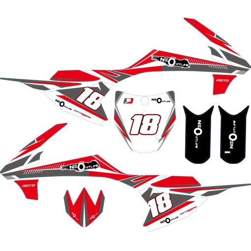 hp114e Dirtbike stickers