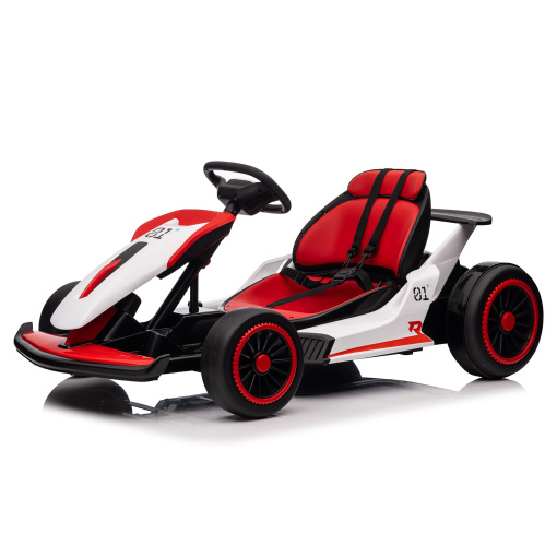 Red Kids Go Kart 24v