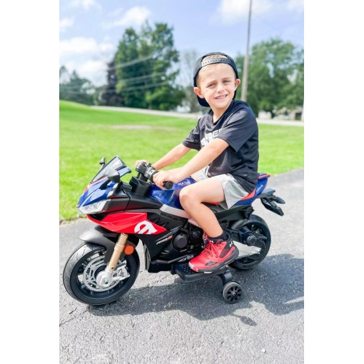 Official Licensed Aprilia RSV4 12V Kids Ride-On Motorbike - Image 11