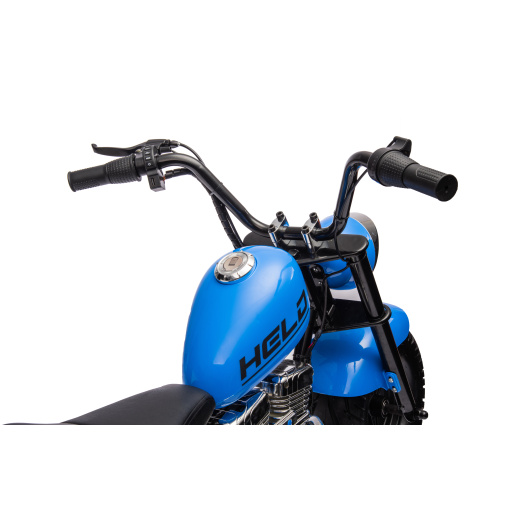 Blue 24V Kids Electric Motorbike - Adventure Ready