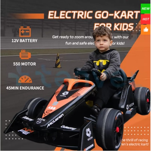 McLaren F1 Kids Electric Go Kart: 2 x 550w Powerful Motors - Image 4
