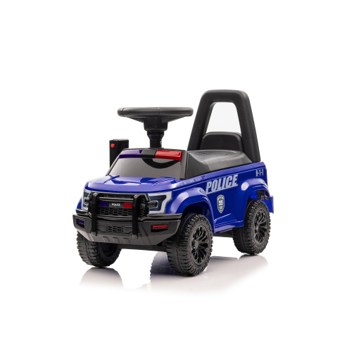 Blue foot-to-floor police car for toddlers
