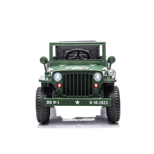 Kids Willys Jeep ride-on car, electric powered