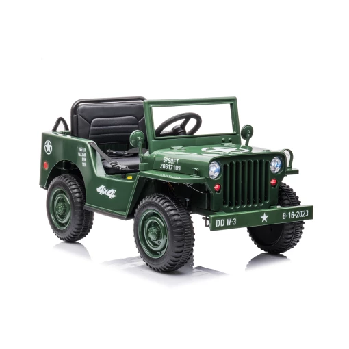 Durable kids Willys Jeep ride-on with parental remote