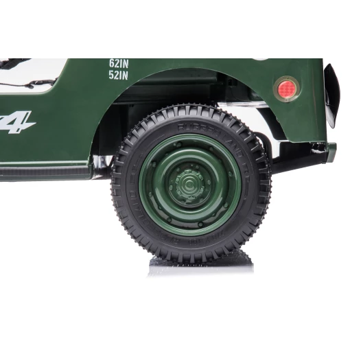 24V Willys Jeep ride-on car for kids, 4WD capable