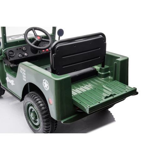 Willys Jeep ride-on car for ages 3-8, robust design