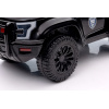Kids' ride-on police car, foot powered, black